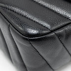 CHANEL ENVELOP FLAP BAG CHEVRON CAVIAR BLACK SHW