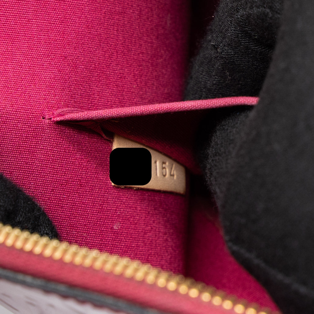 LOUIS VUITTON ALMA BB MONOGRAM VERNIS PINK GHW