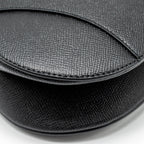 DIOR MEDIUM SADDLE BAG WITH STRAP CALFSKIN BLACK GHW