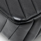 CHANEL ENVELOP FLAP BAG CHEVRON CAVIAR BLACK SHW