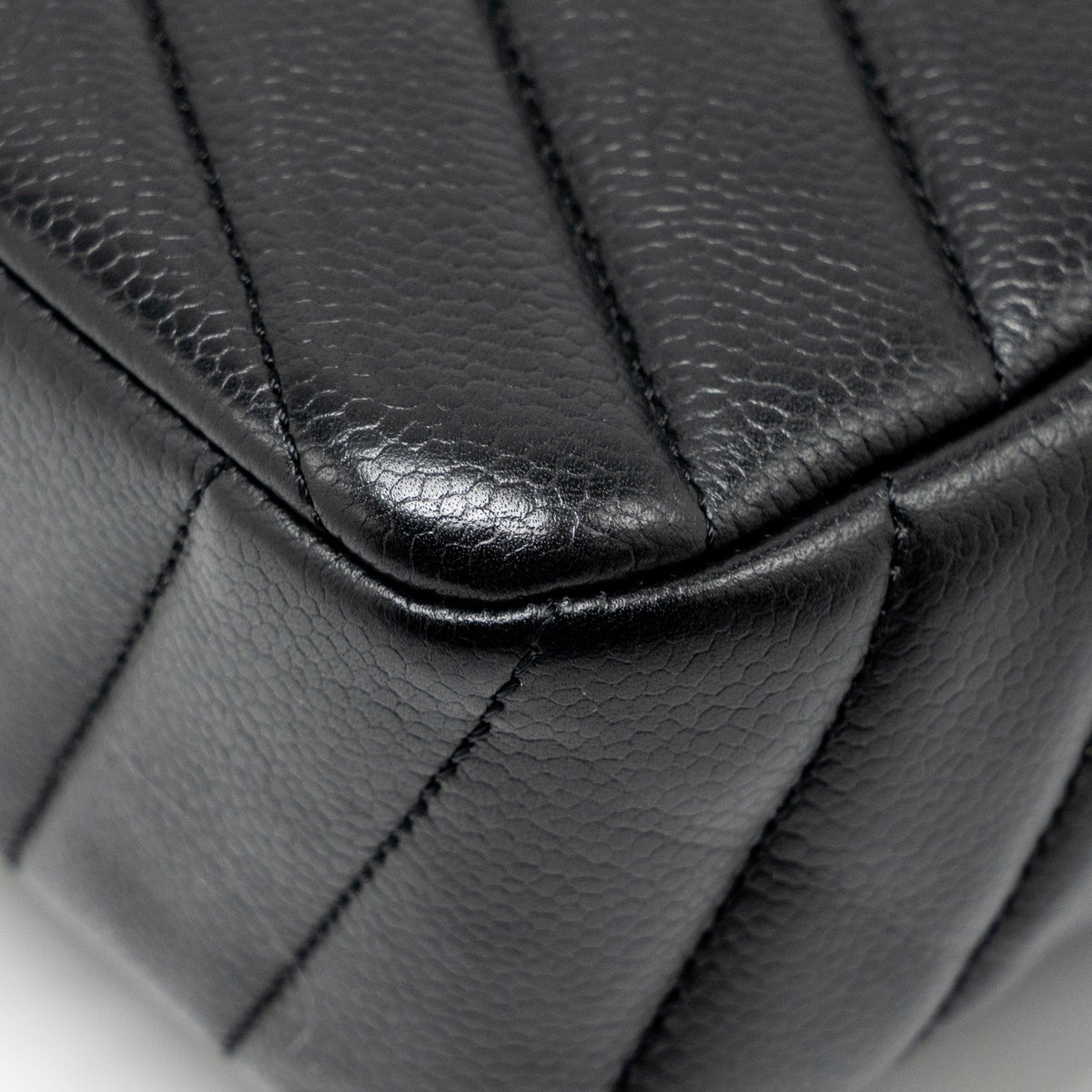 CHANEL ENVELOP FLAP BAG CHEVRON CAVIAR BLACK SHW