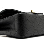 CHANEL SMALL CLASSIC DOUBLE FLAP BAG CAVIAR BLACK GHW