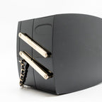Chanel 2016 moonlight Minaudiere evening bag lucite / crystal black LGHW