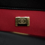 CHANEL SMALL 19 BAG LAMBSKIN BLACK WITH MULTICOLOUR HARDWARE (MICROCHIP)