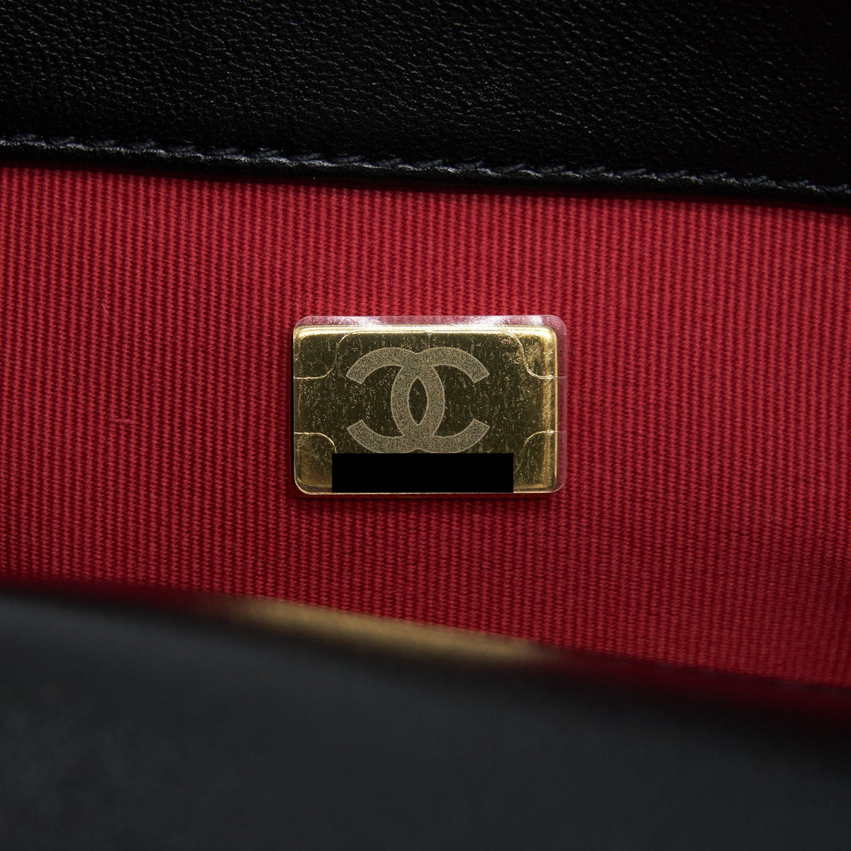 CHANEL SMALL 19 BAG LAMBSKIN BLACK WITH MULTICOLOUR HARDWARE (MICROCHIP)