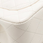Chanel 26c Pearl Crush mini rectangular flap bag lambskin white GHW (microchip)