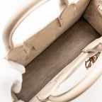 DIOR DIORAMOUR MINI DIOR BOOK TOTE MACROCANNAGE CALFSKIN POWDER BEIGE LGHW