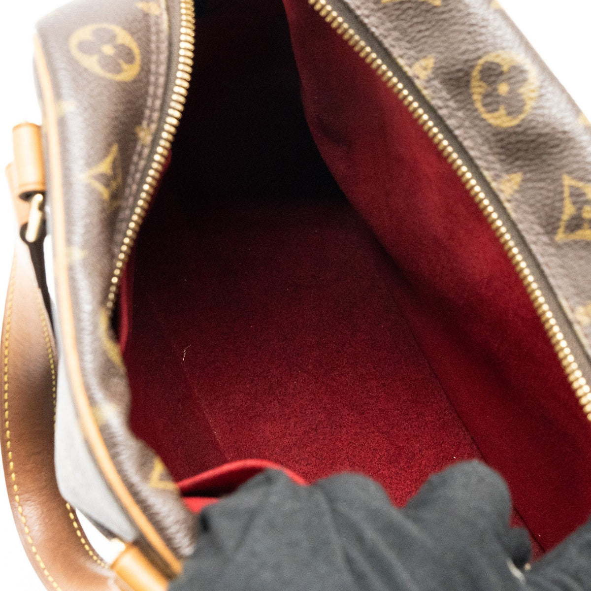 LOUIS VUITTON VINTAGE TOP HANDLE BAG MONOGRAM CANVAS GHW