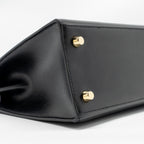 HERMES KELLY 25 BOX BLACK GHW
