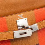 Hermes kelly 28 Letter H limited epsom / sombrero/ mysore gold/ Capucine / rouge H SHW
