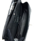 CHANEL MEDIUM CLASSIC DOUBLE FLAP BAG CHEVRON CAVIAR BLACK SHW