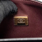 CHANEL SMALL CLASSIC DOUBLE FLAP BAG CAVIAR BLACK GHW (MICROCHIP)