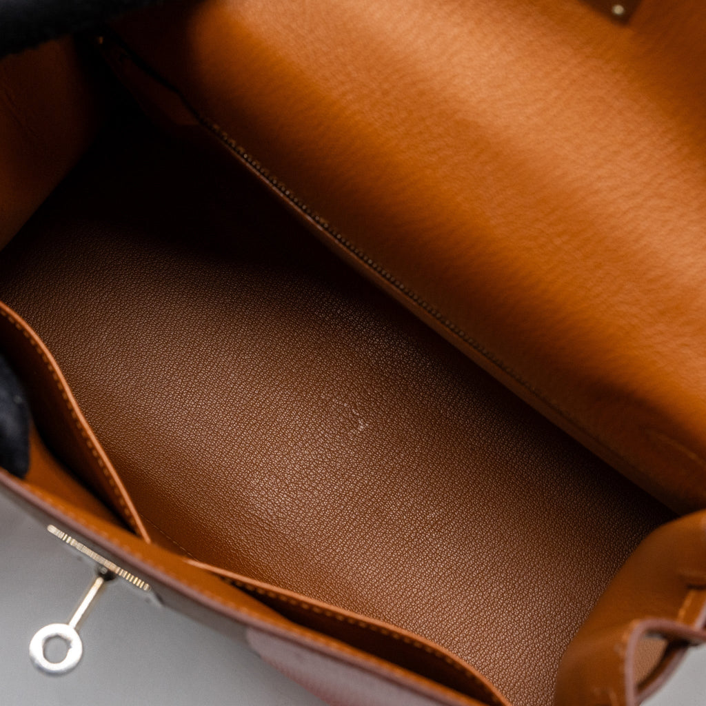 Hermes kelly 28 Letter H limited epsom / sombrero/ mysore gold/ Capucine / rouge H SHW