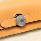 Hermes herbag 31 zip bag canvas/hunter leather beton SHW