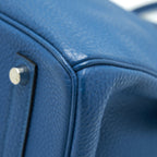 Hermes birkin 35 Bleu De Galice SHW Togo Leather in square