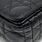 DIOR SMALL CARO BAG CALFSKIN BLACK GHW