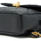 CHANEL 22P FLAP BACKPACK CAVIAR BLACK GHW