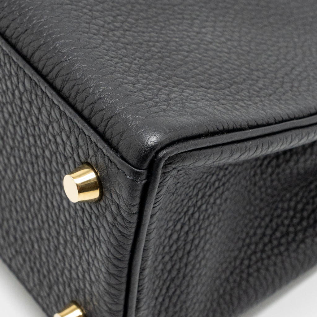 Hermes Kelly 25 Togo Black GHW