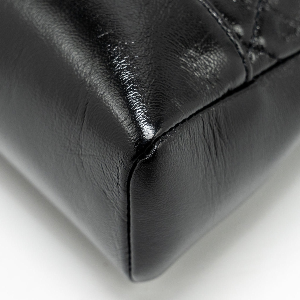 CHANEL MINI 31 BAG SHINY LAMBSKIN BLACK LGHW (MICROCHIP)