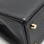 Hermes Kelly 25 Togo Black GHW