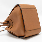 LOEWE MINI HAMMOCK DRAWSTRING BAG GRAINED CALFSKIN TAN GHW