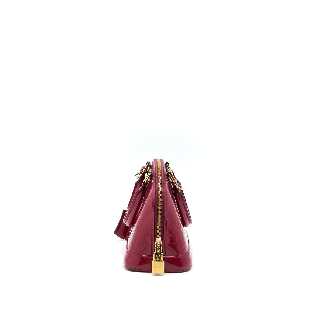 LOUIS VUITTON ALMA BB PATENT INDIAN ROSE GHW