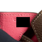 HERMES BIRKIN 30 SPECIAL ORDER TOGO ETOUPE/ ROSE AZALEE BRUSH GOLD HARDWARE