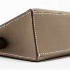 Hermes Kelly Pochette swift etoupe SHW
