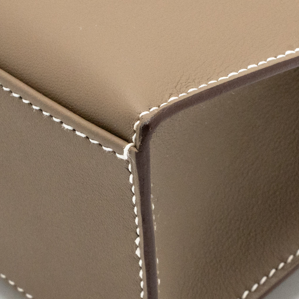 Hermes Kelly Pochette swift etoupe SHW