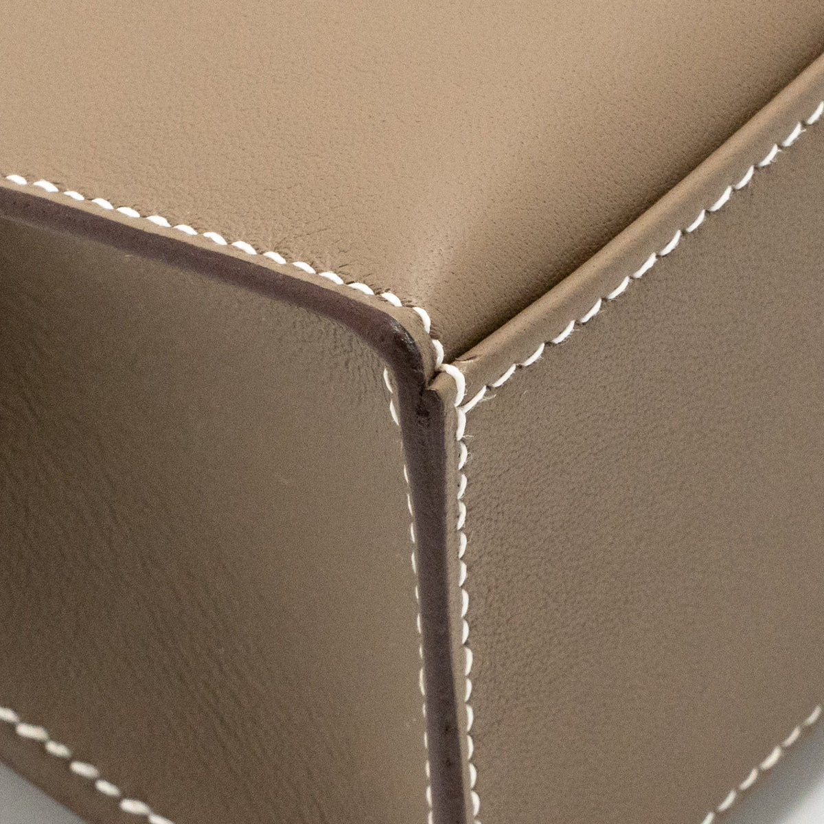 Hermes Kelly Pochette swift etoupe SHW