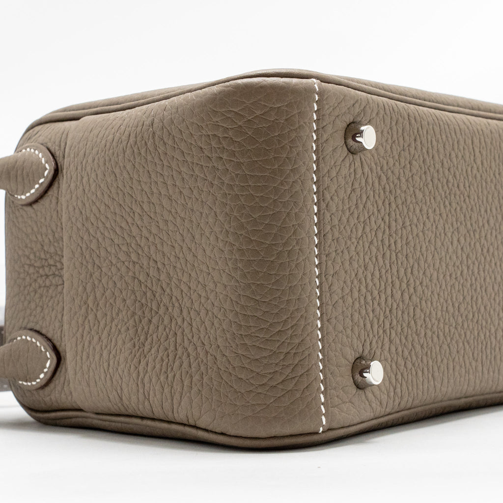 Hermes Mini Lindy II clemence etoupe SHW
