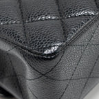 CHANEL MEDIUM CLASSIC DOUBLE FLAP BAG CAVIAR BLACK GHW