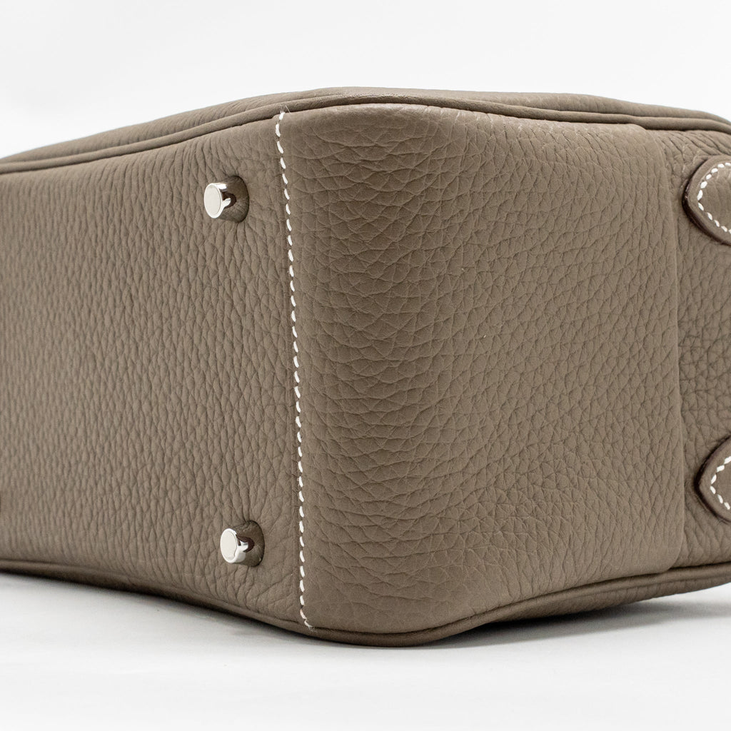 Hermes Mini Lindy II clemence etoupe SHW