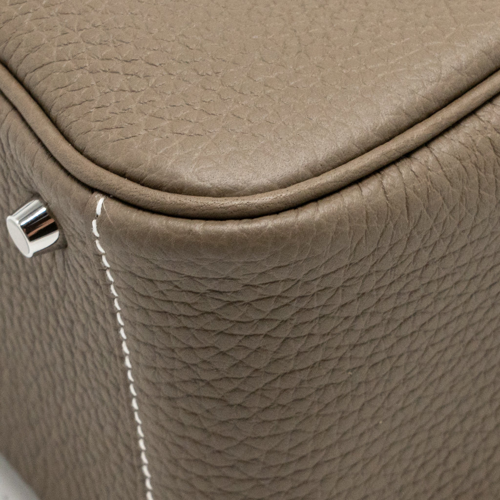 Hermes Mini Lindy II clemence etoupe SHW