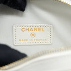 CHANEL SMALL HEART BAG LAMBSKIN WHITE LGHW