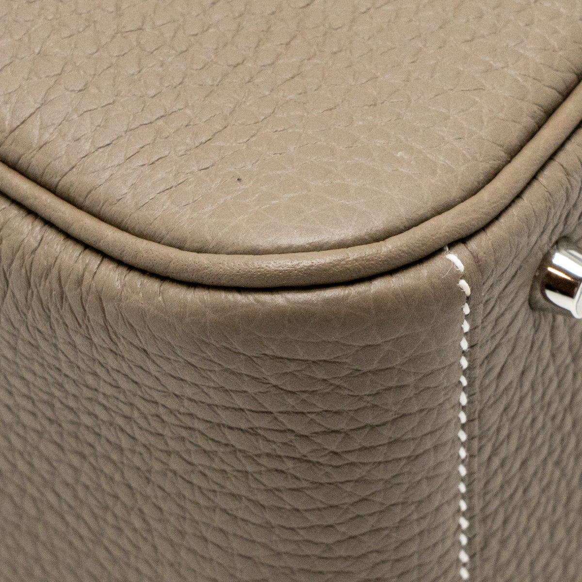 Hermes Mini Lindy II clemence etoupe SHW