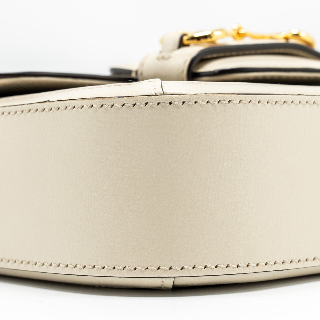 GUCCI MINI HOURSEBIT 1955 BAG GG SUPREME CANVAS/LEATHER GHW