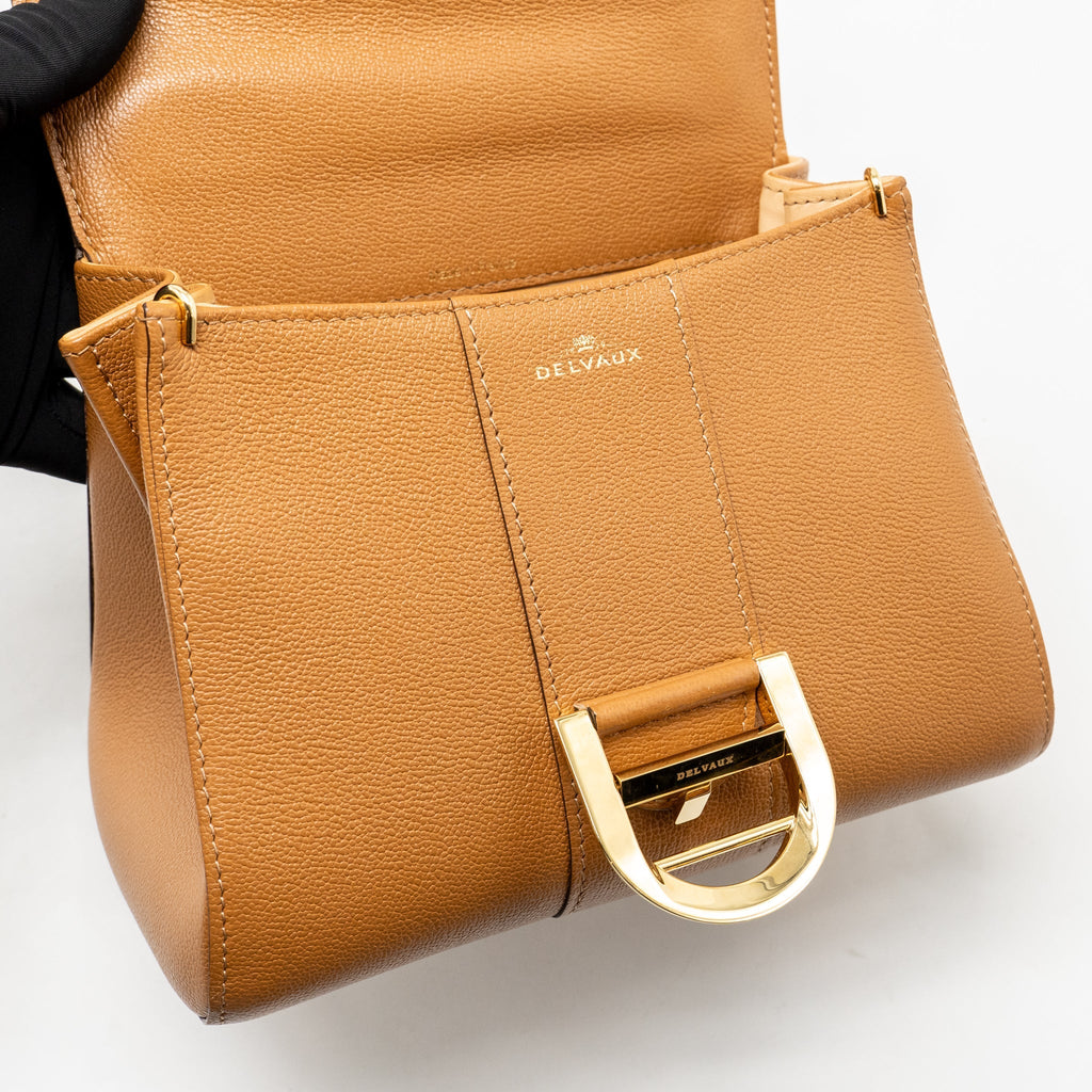 Delvaux mini brilliant calfskin brown GHW