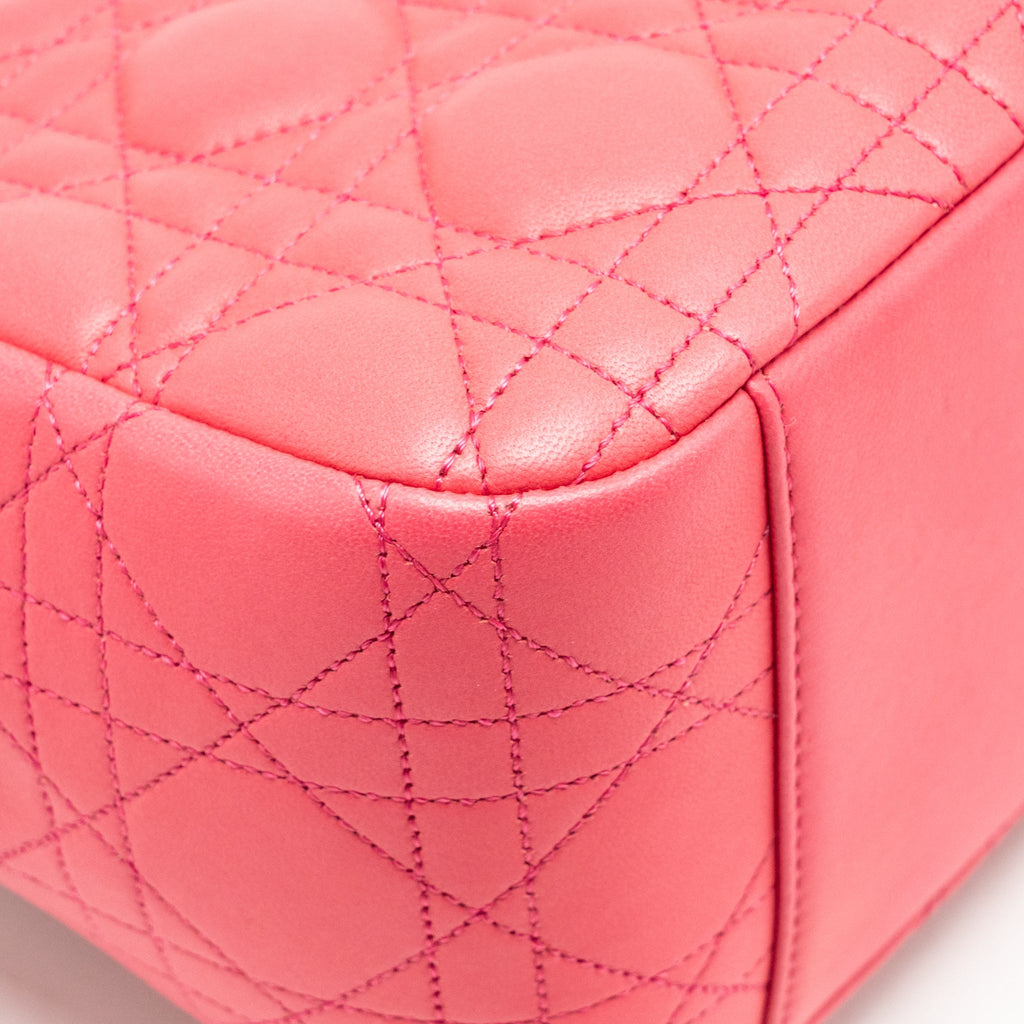 Dior Medium Miss Dior Flap Bag Cannage Lambskin Pink SHW