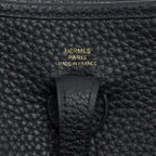 HERMES MINI EVELYNE BLACK GHW