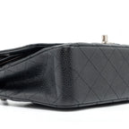 CHANEL MEDIUM CLASSIC DOUBLE FLAP BAG CAVIAR BLACK SHW