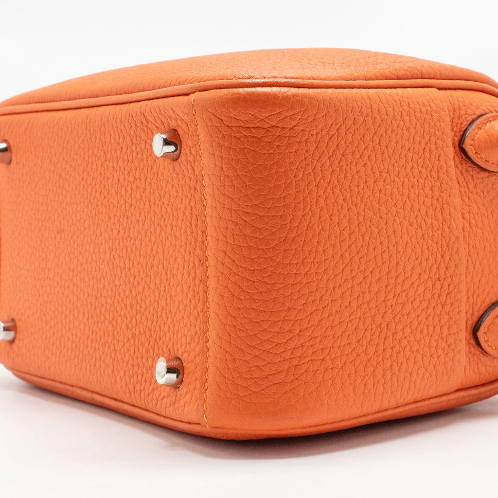 Hermes Mini Lindy Clemence 9J Feu SHW