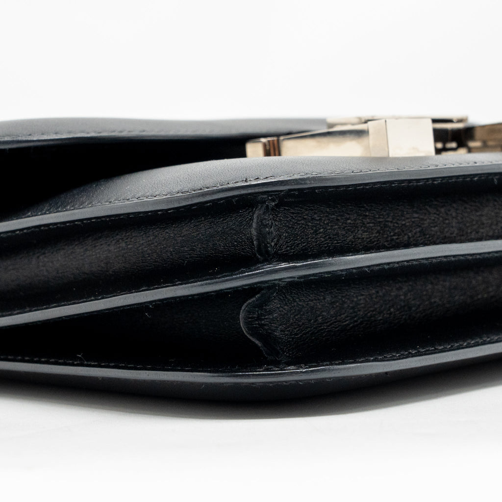 Hermes Mini Constance Monsieur Leather / Lizard Black / Ombré