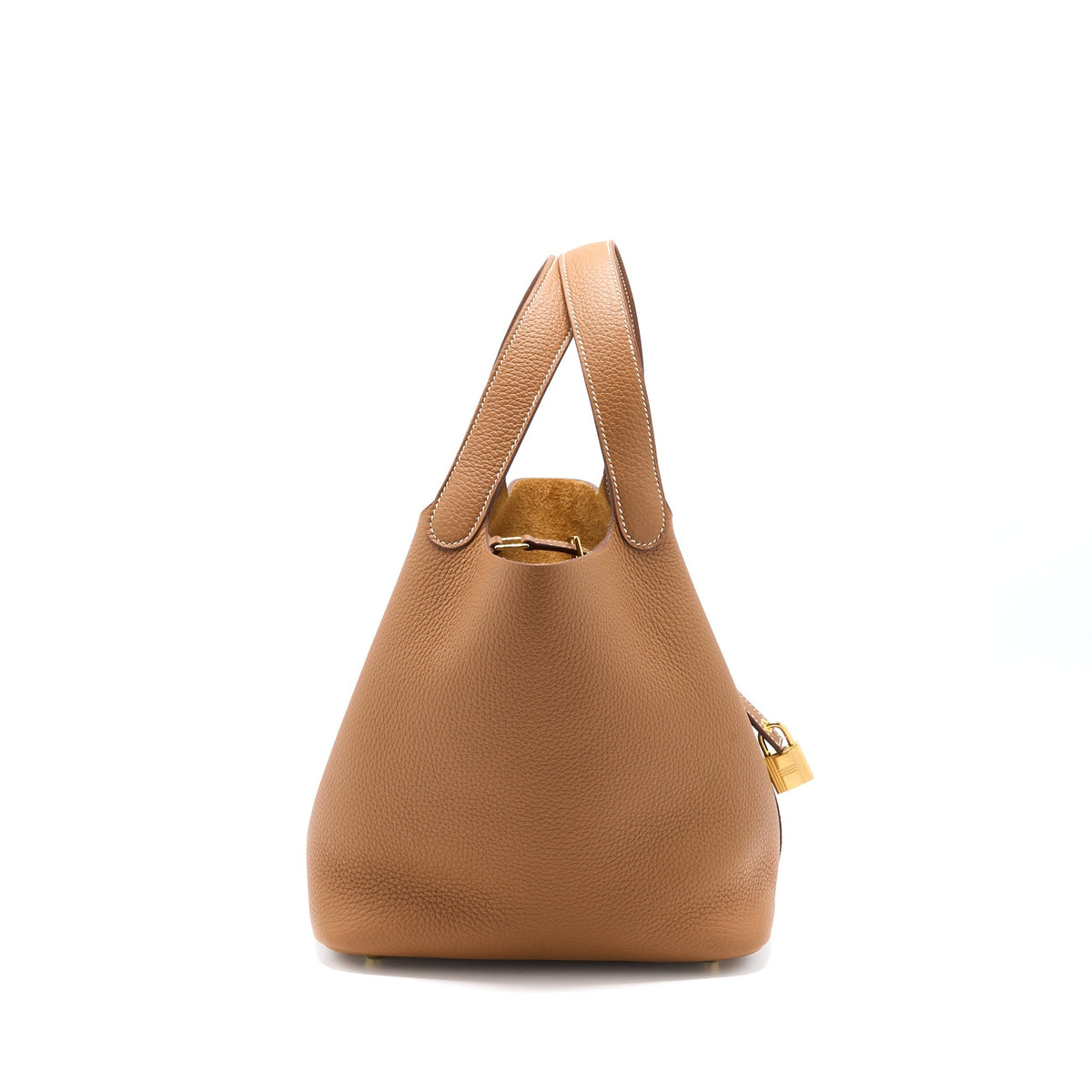 Hermes Picotin 22 Lock Bag Clemence Gold GHW