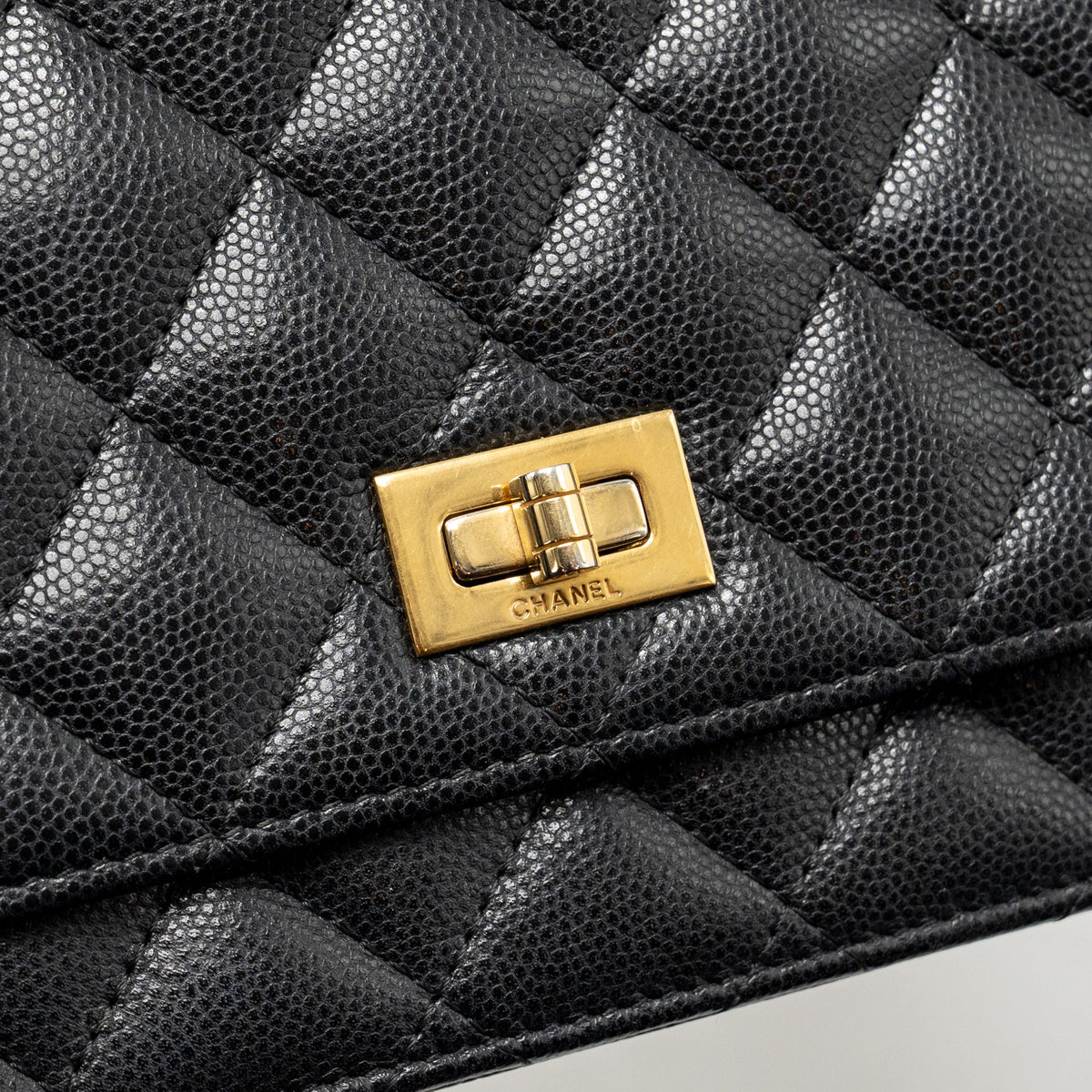 Chanel 2.55 Reissue Wallet on Chain Caviar Black GHW