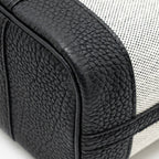 Hermes Neo Garden Party 23 Canvas / Negonda Ecru / Noir SHW