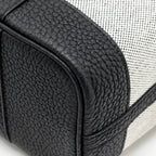 Hermes Neo Garden Party 23 Canvas / Negonda Ecru / Noir SHW