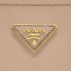 PRADA SAFFIANO PANIER BAG CIPRIA/ NERO GHW