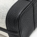 Hermes Neo Garden Party 23 Canvas / Negonda Ecru / Noir SHW