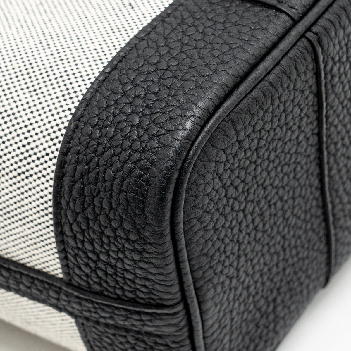 Hermes Neo Garden Party 23 Canvas / Negonda Ecru / Noir SHW